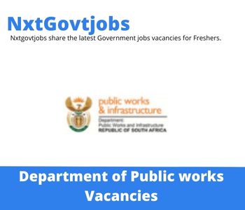 Department of Public works Production Architect Jobs 2022 Apply Online at @publicworks.gov.za