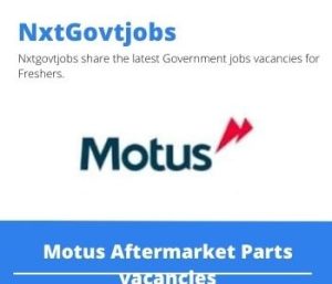 Motus Aftermarket Parts Picker Packer Vacancies in Kempton Park 2023