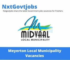 Midvaal Municipality General Worker Vacancies in Meyerton 2023