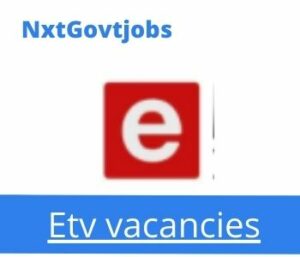 Etv Site General Assistant Vacancies in Johannesburg 2023