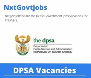 DPSA Assistant Director Vetting Investigations Vacancies in Pretoria 2023