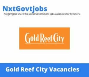 Gold Reef City Gaming Technician Vacancies in Johannesburg – Deadline 10 Nov 2023