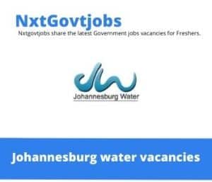 Johannesburg Water Chief Operations Officer Vacancies in Johannesburg- Deadline 16 Dec 2023