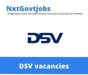 DSV Pharmacist Assistant Vacancies in Kempton Park – Deadline 06 Jul 2023