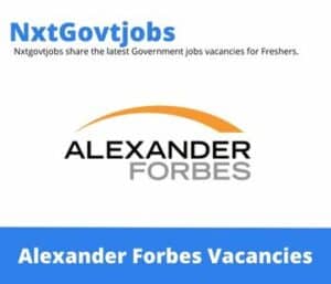 Alexander Forbes Disability Consultant Vacancies in Sandton – Deadline 17 Aug 2023