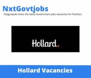 Hollard Tracking and Monitoring Clerk Vacancies in Parktown – Deadline 18 Oct 2023