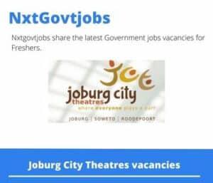 Joburg City Theatres Head Chef Vacancies in Johannesburg – Deadline 10 Aug 2023