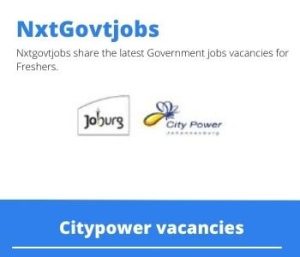 Citypower Operational Security Manager Vacancies in Johannesburg- Deadline 06 Jun 2023