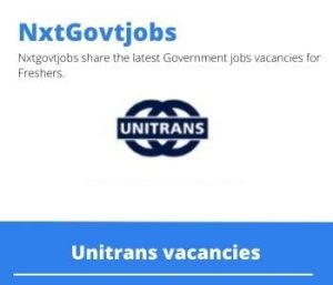 Unitrans BEE Practitioner Vacancies in Johannesburg – Deadline 14 Dec 2023