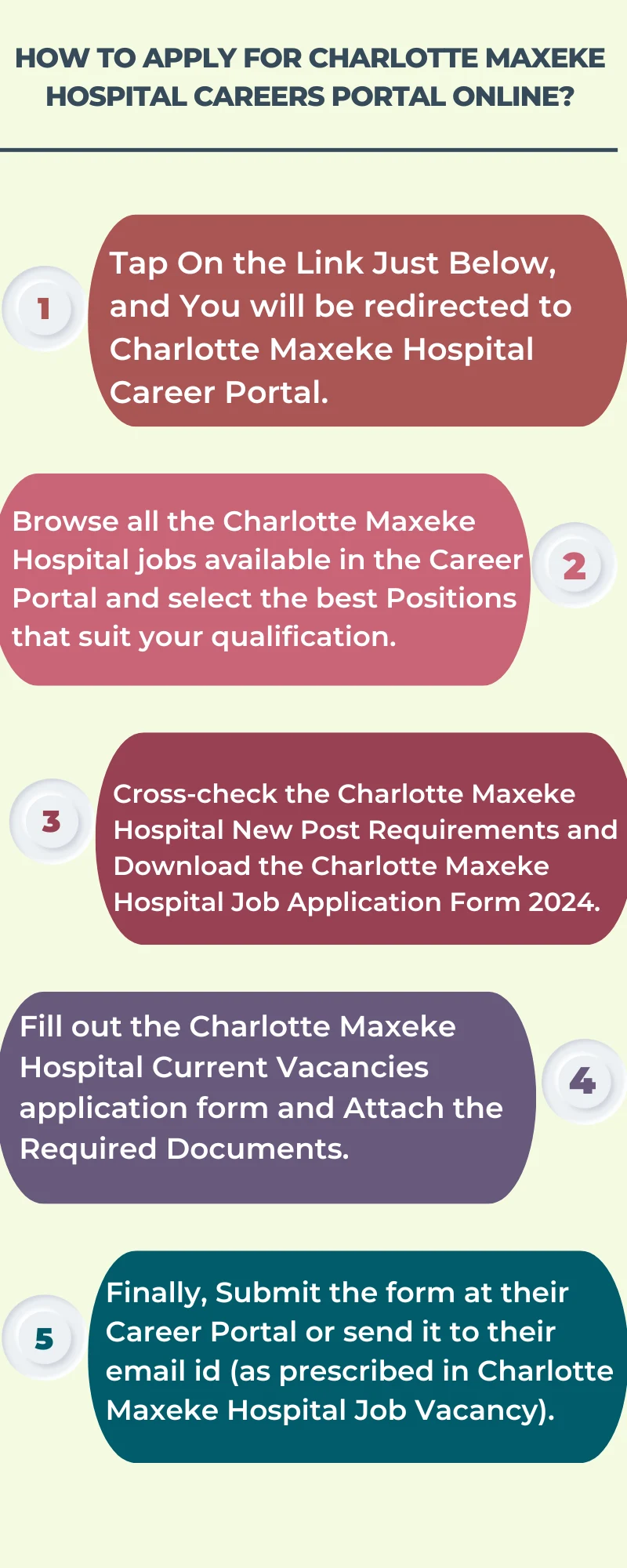 How To Apply for Charlotte Maxeke Hospital Careers Portal Online?